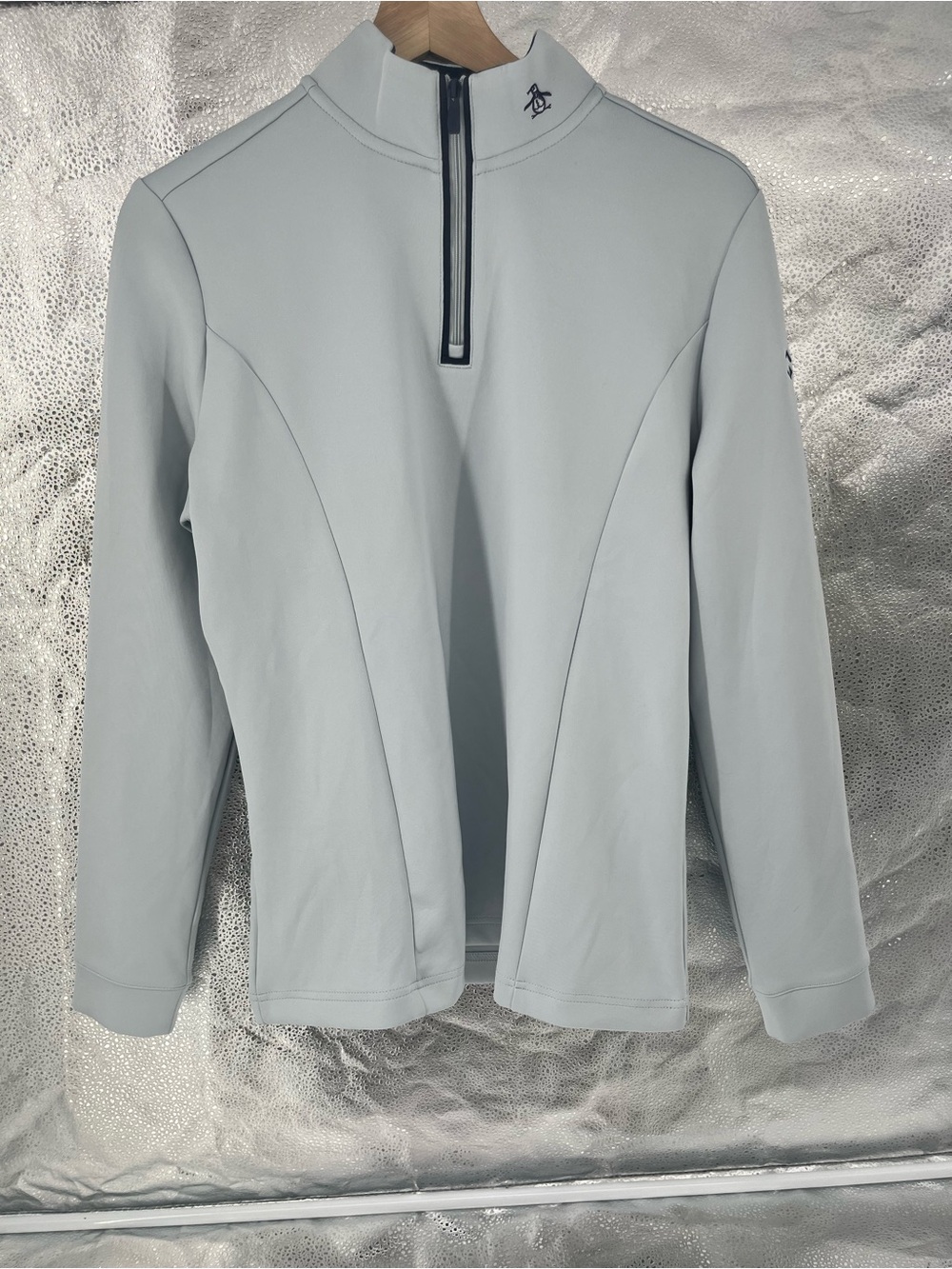 Original Penguin Clubhouse Golf Tennis Pickleball 1/4-Zip Pullover brandLogo SzM